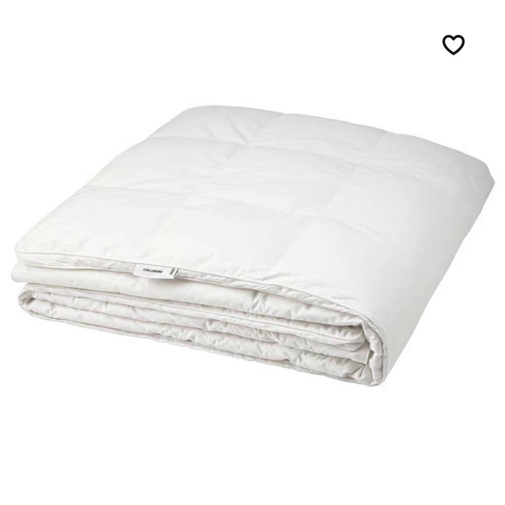 IKEA FJALLHAVRE White Duvet insert,Warm,King Size